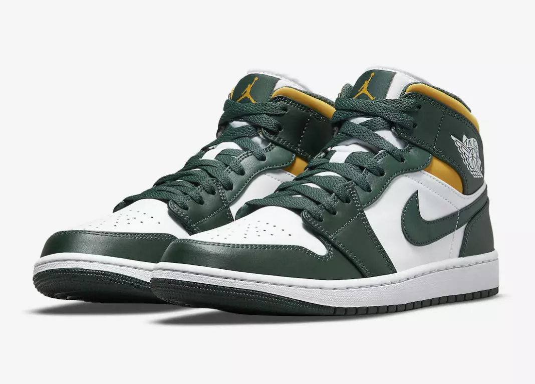 Air Jordan 1 Mid Green Yellow 554724-371 Թողարկման ամսաթիվ