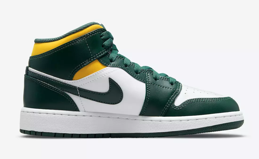 Air Jordan 1 Mid Green Yellow 554725-371 Թողարկման ամսաթիվ