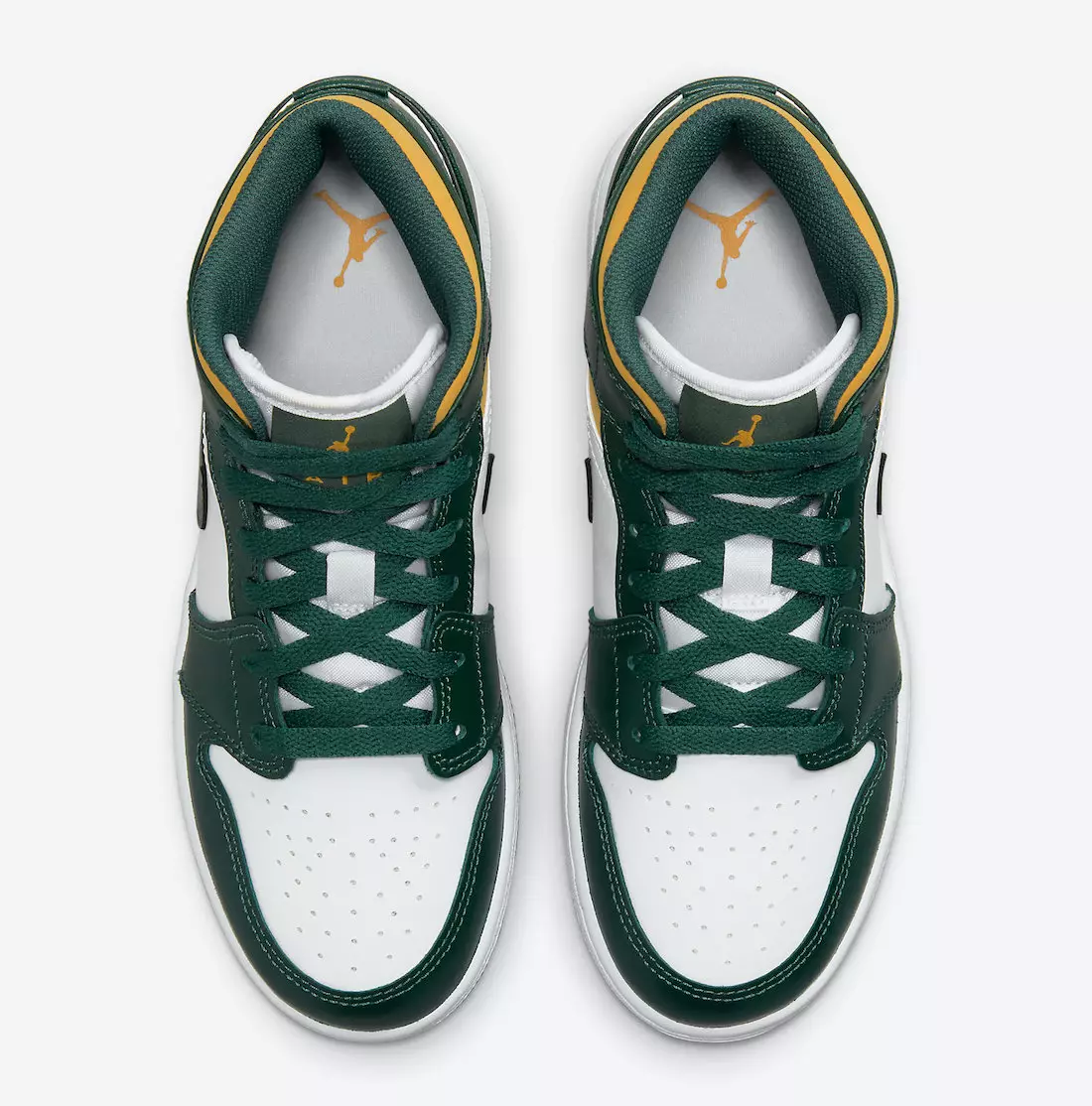 Air Jordan 1 Mid Green Yellow 554725-371 Data lansării