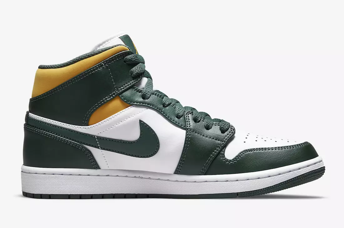 Air Jordan 1 Орташа жасыл сары 554724-371 Шығарылған күні