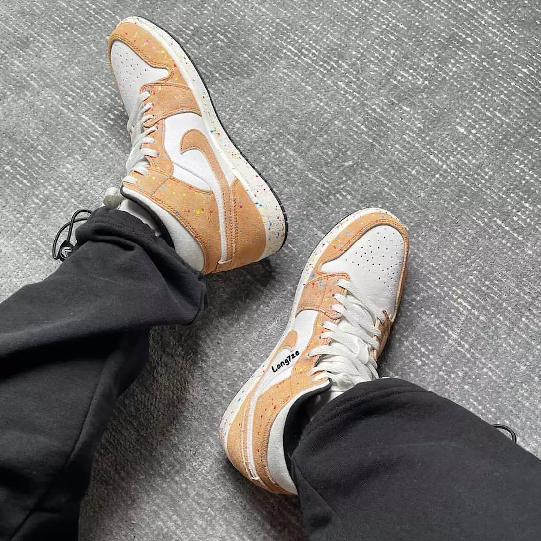 Air Jordan 1 keskmise pintslitõmbega värvipritsmete väljalaskekuupäev