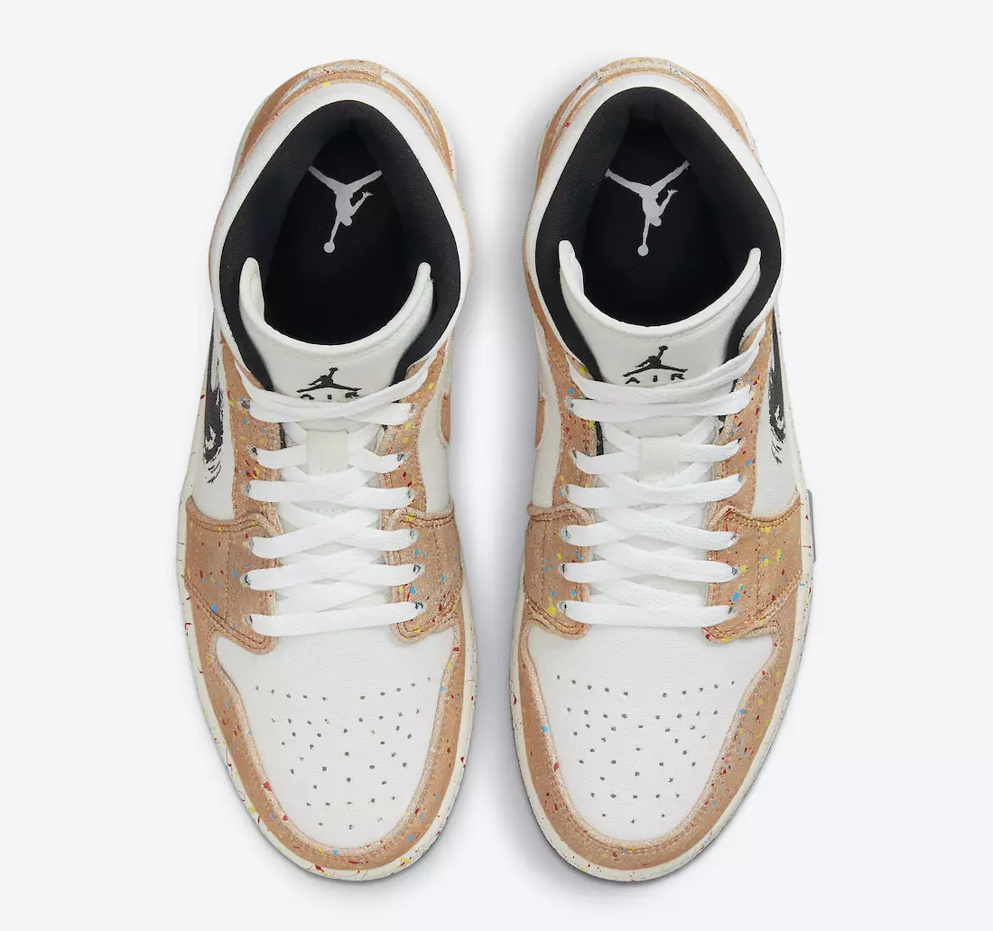 Air Jordan 1 Mid SE Brushstroke DA8005-100 Releasedatum