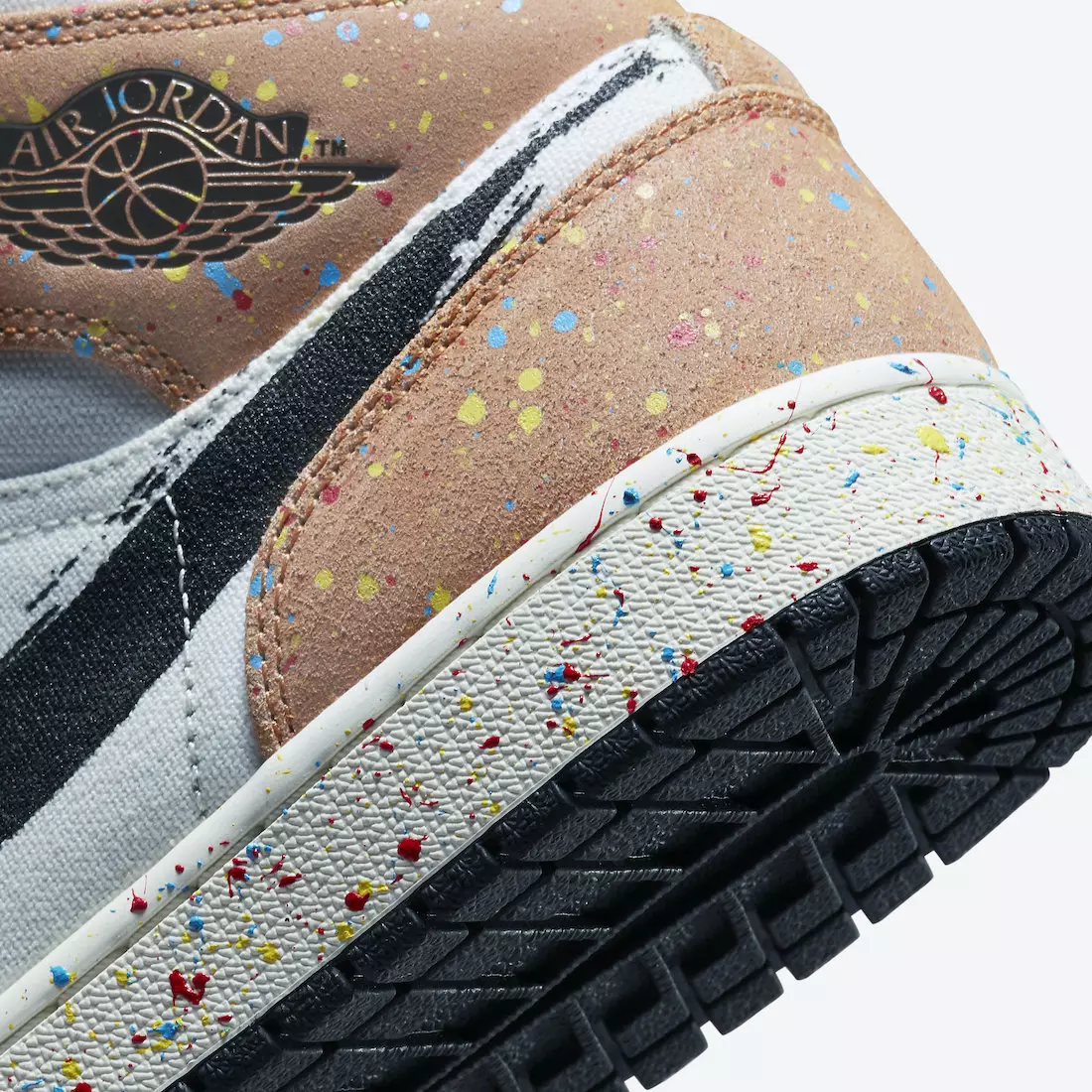 Air Jordan 1 Mid SE Brushstroke DA8005-100 Releasedatum