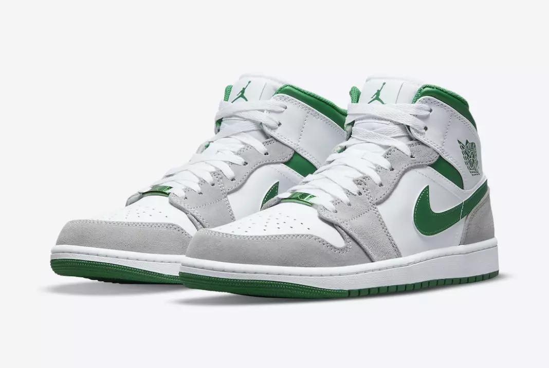 Air Jordan 1 Mid Bianco Verde Grigio DC7294-103 Data di rilascio