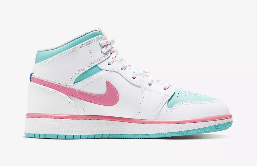 Air Jordan 1 Mid GS Digital Pink Aurora Green 555112-102 Datum izdavanja