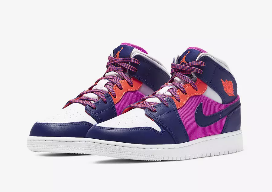 Air Jordan 1 Mid GS Fire Pink 555112-602 Išleidimo data