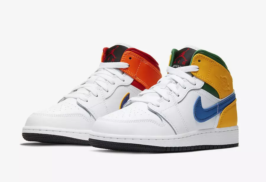 A Playful Air Jordan 1 Mid For Kids