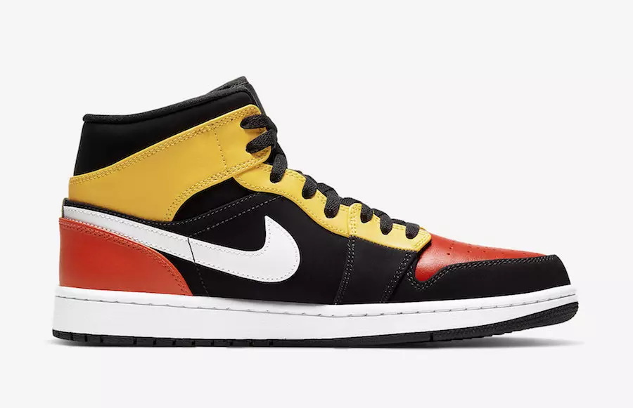 Air Jordan 1 Mid SE Black Amarillo Team Orange 852542-087 출시일