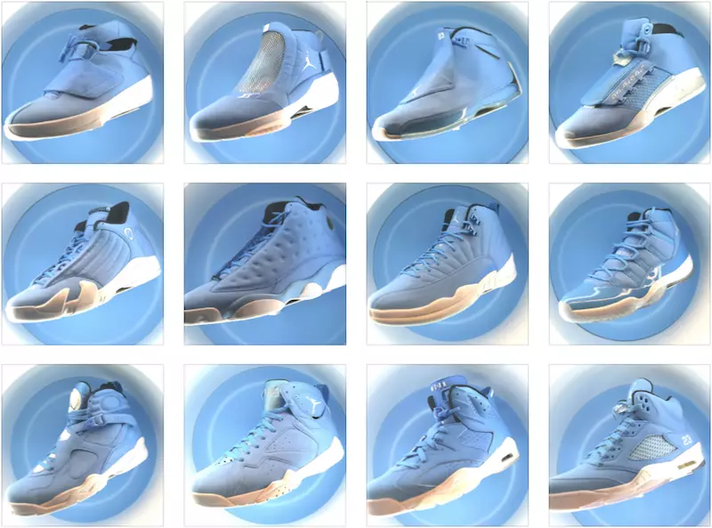 א קוק אין די גאנצע UNC Air Jordan Retro Collection