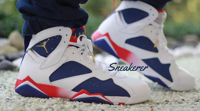 Jordan 7 Tinker Bergantian Di Kaki