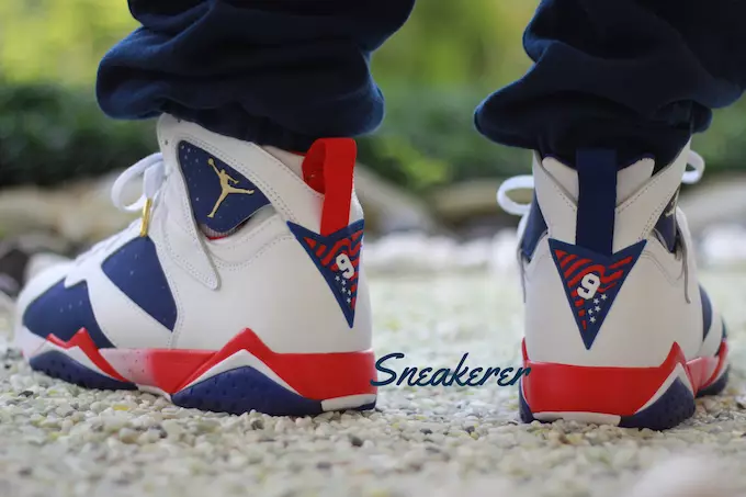 Jordan 7 Tinker si alternano sui piedi