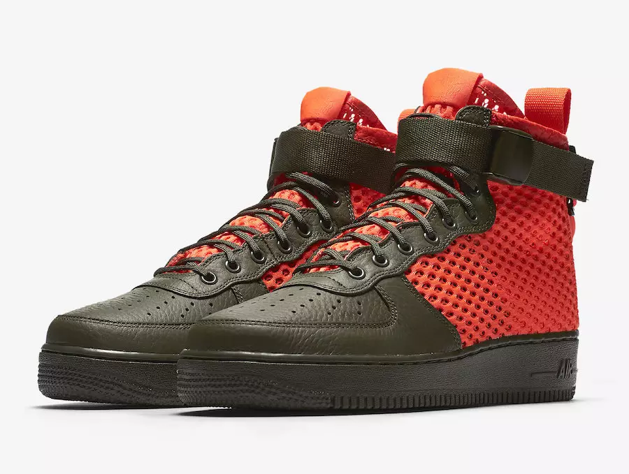 Nike SF-AF1 Mid Cargo Haki Orange AA7345-300