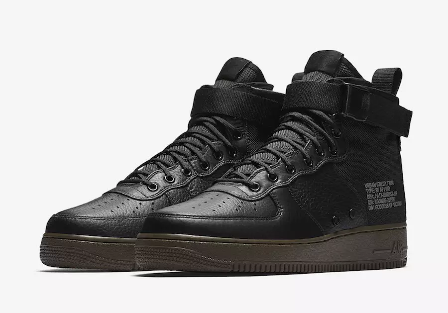 Nike SF-AF1 Mid Black Cargo Каки 917753-002