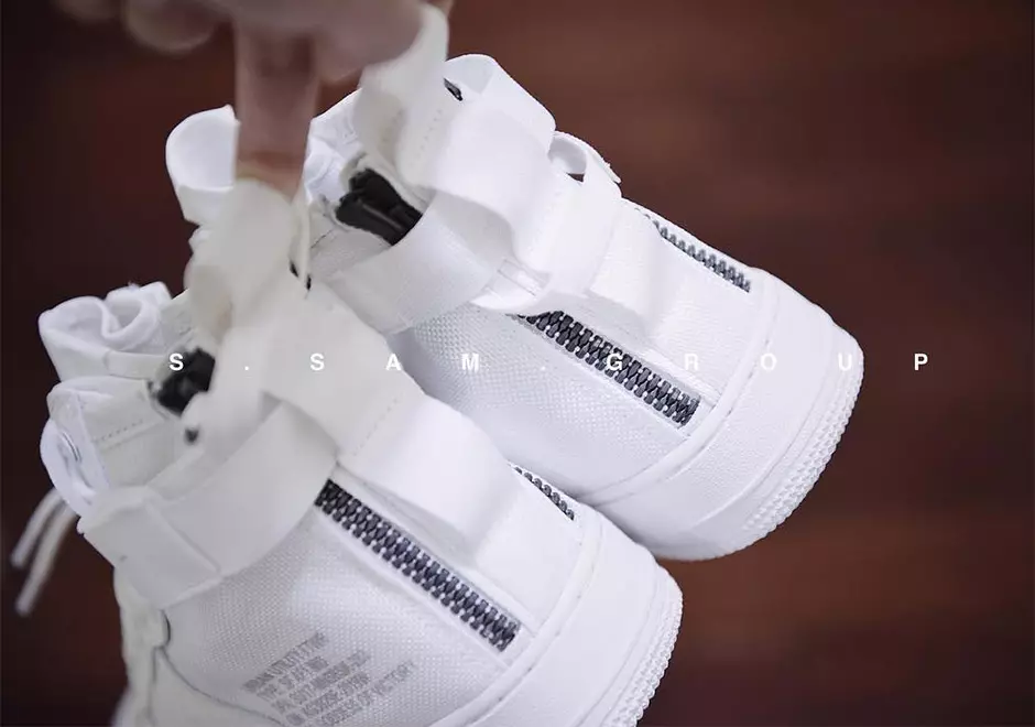 Nike SF-AF1 मिड ट्रिपल व्हाइट रिलीज़ दिनांक