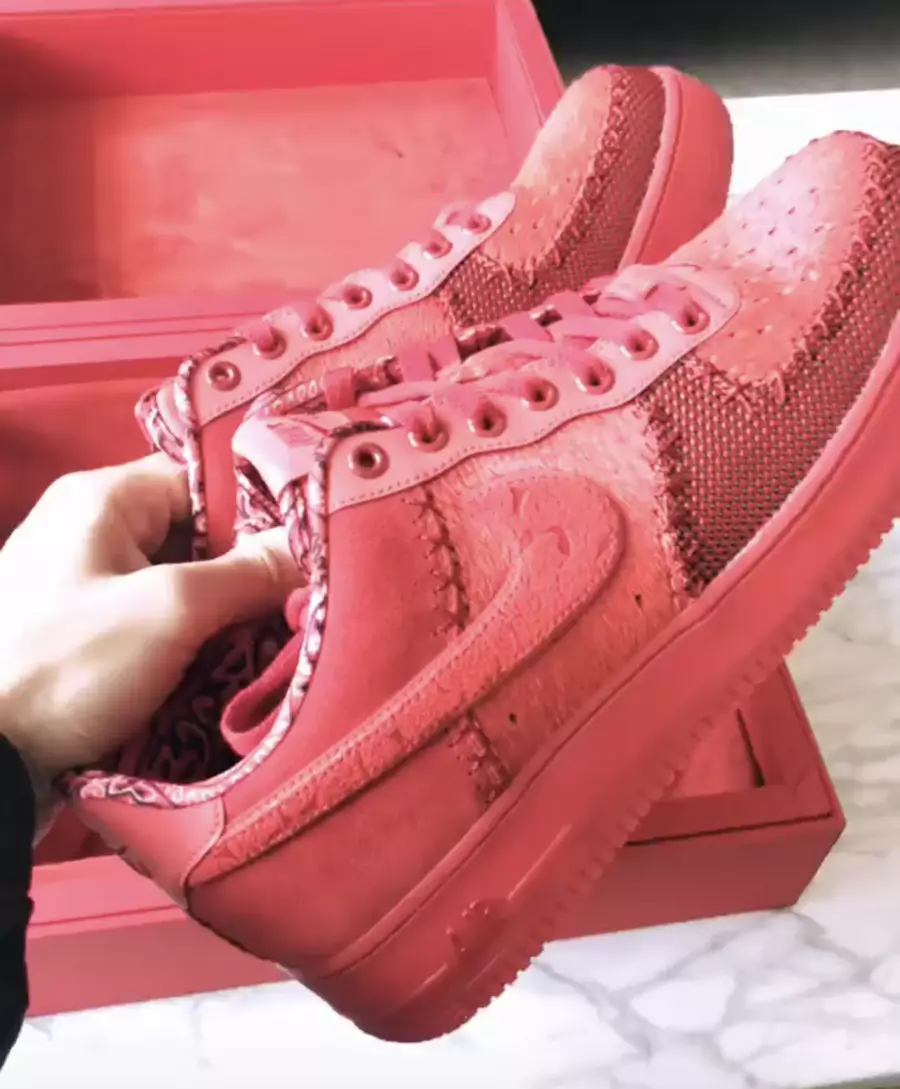 Одэл Бэкхэм-малодшы Nike Air Force 1 Low Red