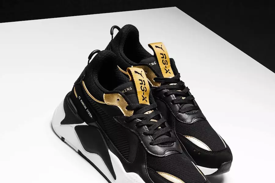 PUMA RS-X Trophy кара жана алтын түстө бар