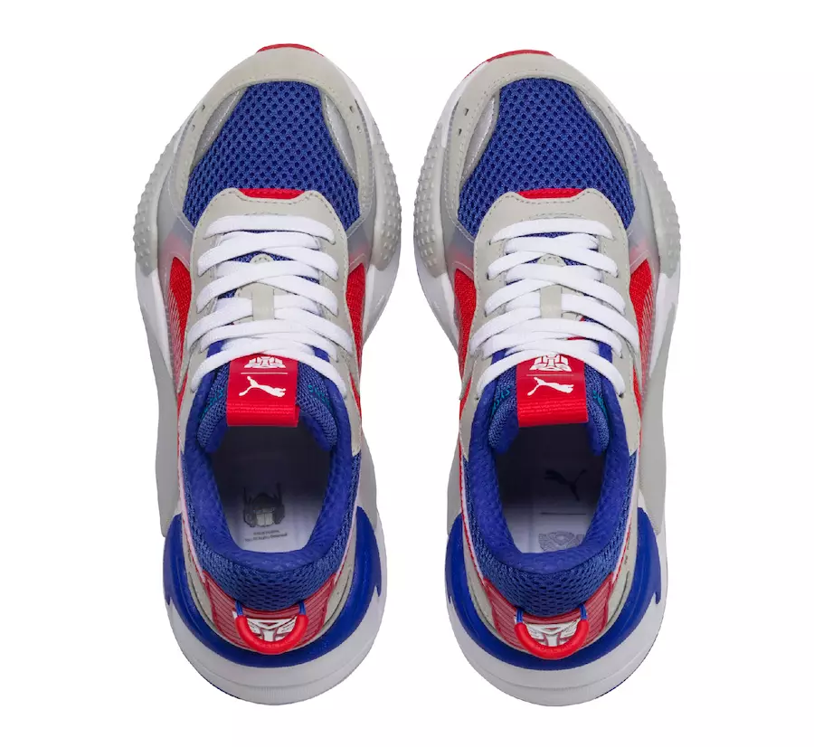 Hasbro PUMA RS-X Transformers Optimus Prime Release Datum