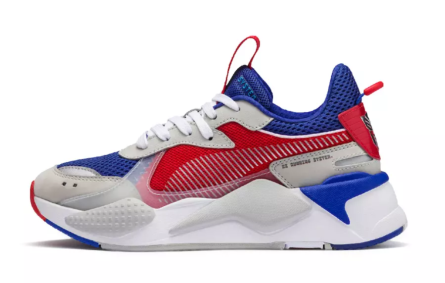 Claochladáin Hasbro PUMA RS-X Optimus Príomh Dáta Eisiúna