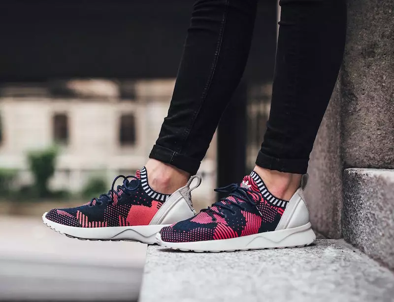 adidas ZX Flux ADV Virtue Primeknit Shock Rood Navy