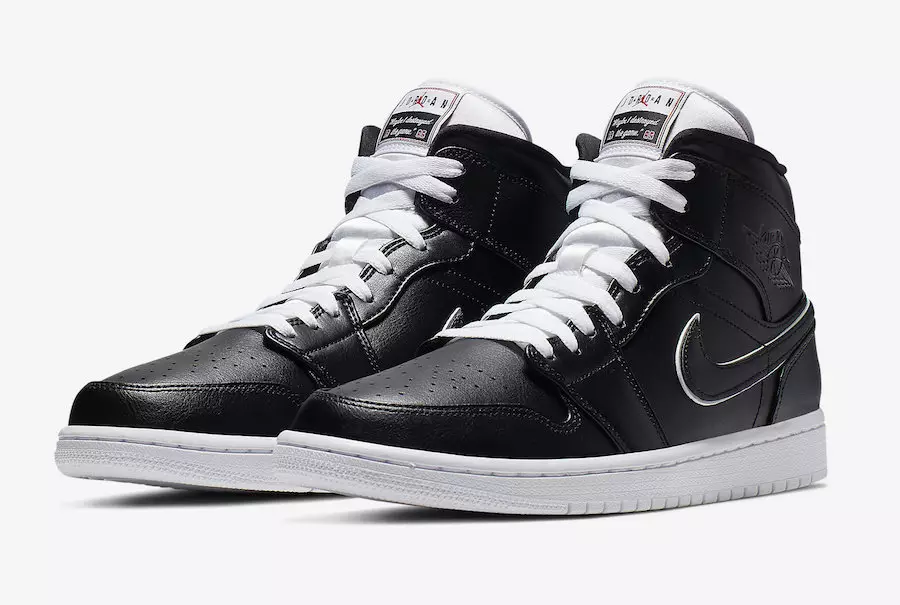 Air Jordan 1 Mid Black White 852542-016 Udgivelsesdato