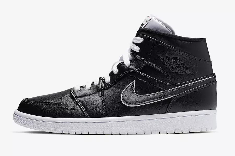 Air Jordan 1 Mid Black White 852542-016 Дата випуску