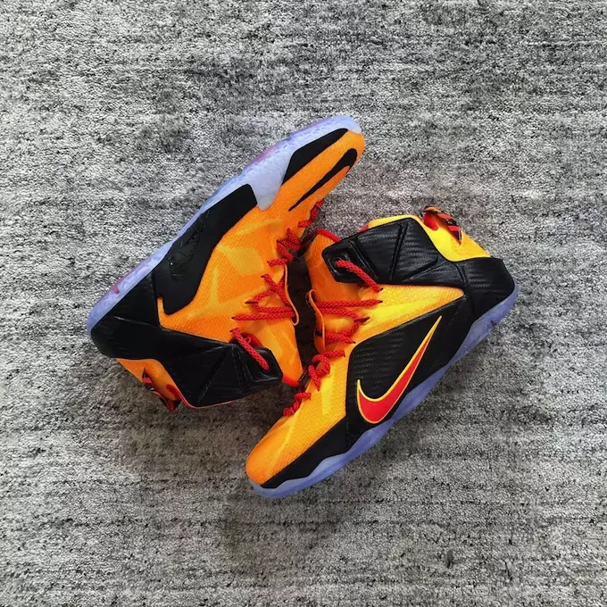 Nike LeBron 12 Cleveland Laser Orange Дата випуску