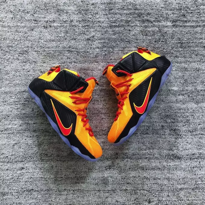 Data de lançamento do Nike LeBron 12 Cleveland Laser Orange