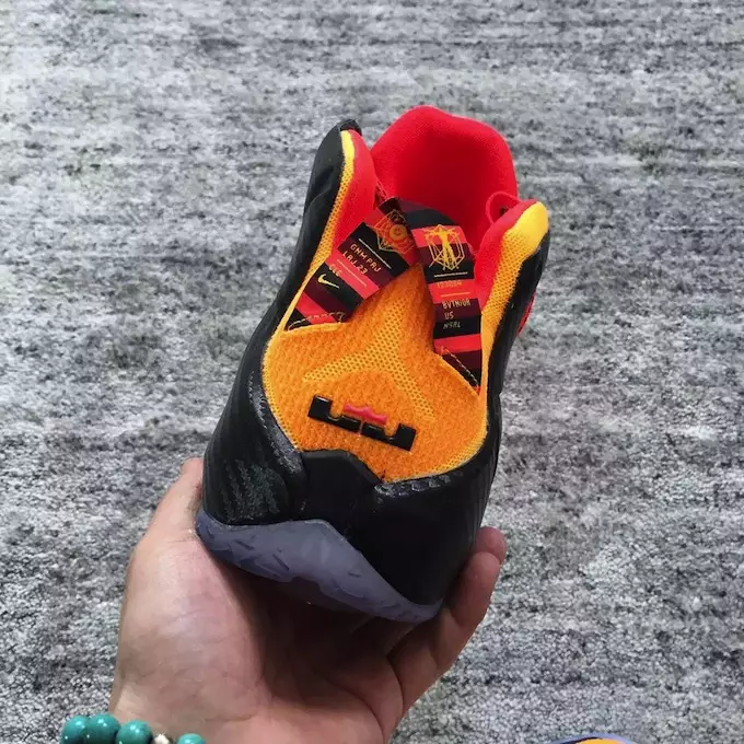 Data de lançamento do Nike LeBron 12 Cleveland Laser Orange