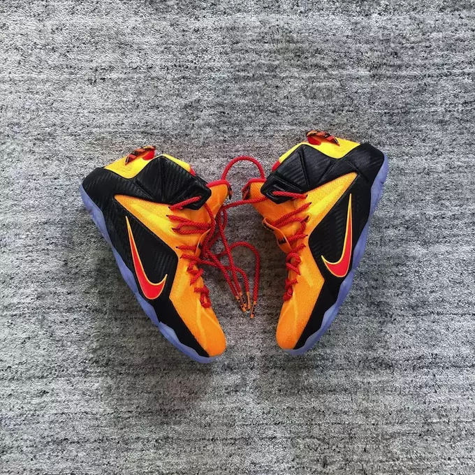 Nike LeBron 12 Cleveland Laser Orange išleidimo data