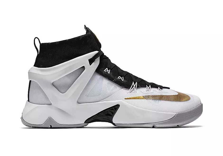 Nike LeBron Ambassador 8 White Black Gold