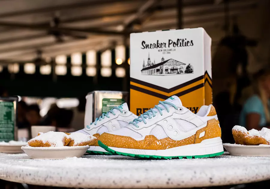 Sneaker Politics Cafe Du Monde Saucony Shadow 5000 Powered Sugar Beignet 発売日