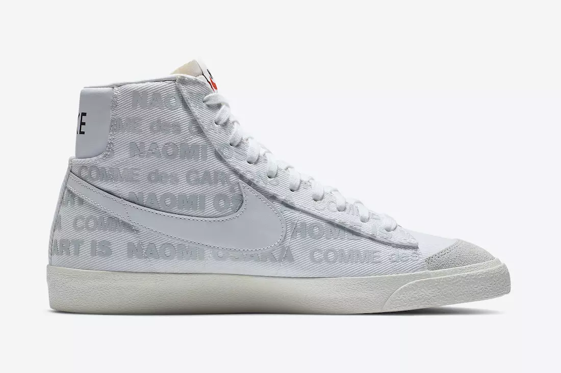 Comme des Garcons נעמי אָסאַקאַ Nike Blazer Mid DA5383-100 מעלדונג טאָג פּרייַז