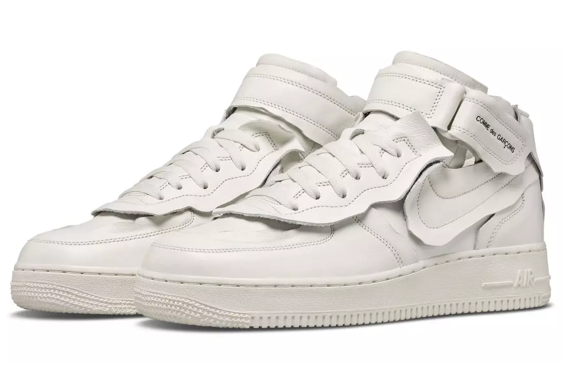 꼼 데 가르송 Nike Air Force 1 Mid White 출시일