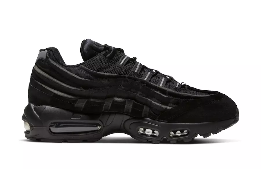 Comme des Garcons Nike Air Max 95 Black Дата выпуску