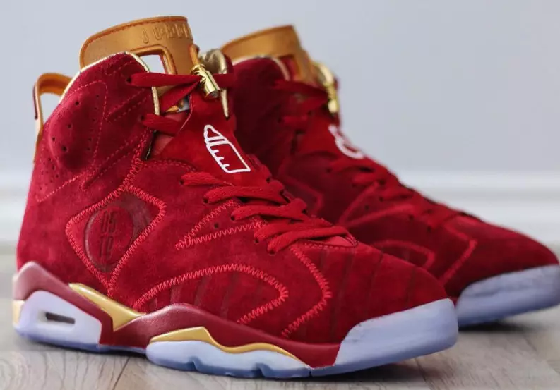 Air Jordan 6 Doernbecher obučen u krvavo crveno