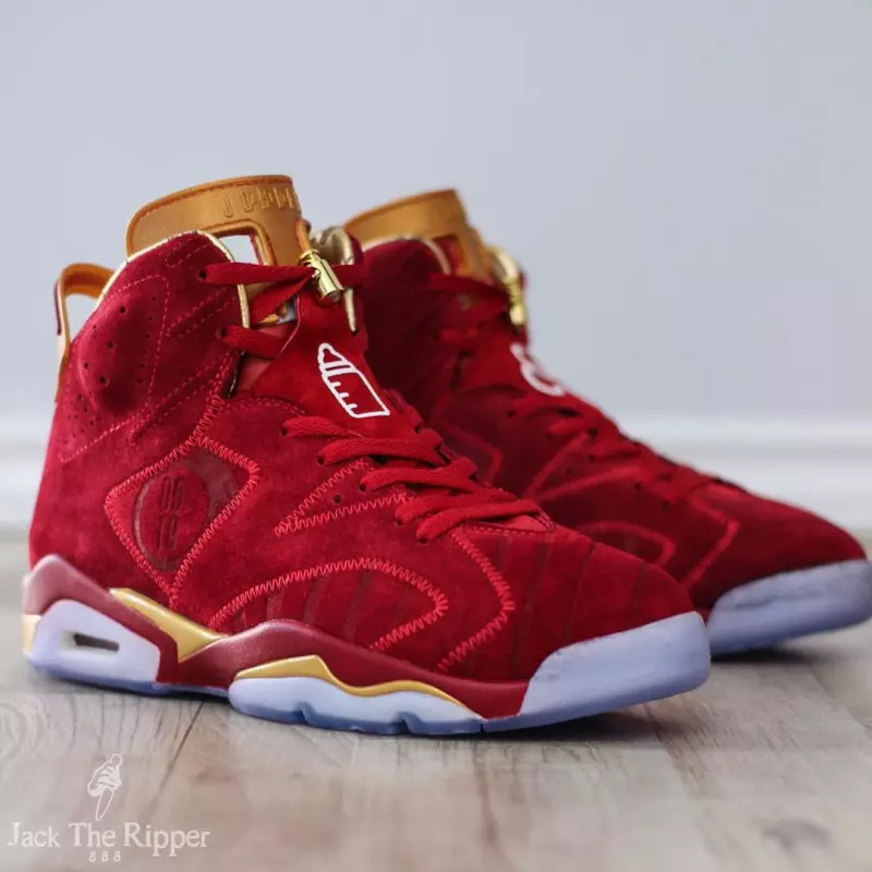 Aer Jordan 6 Fuil Dearg Doernbecher Saincheaptha