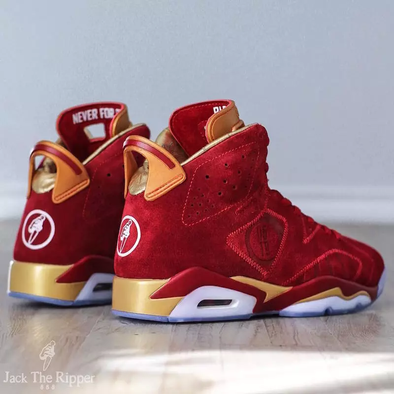 Aer Jordan 6 Fuil Dearg Doernbecher Saincheaptha