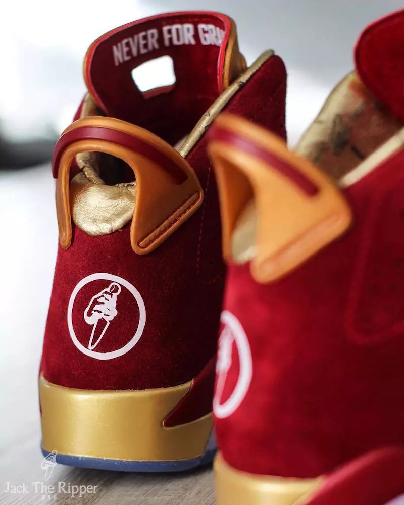 Air Jordan 6 Blood Red Doernbecher Benotzerdefinéiert