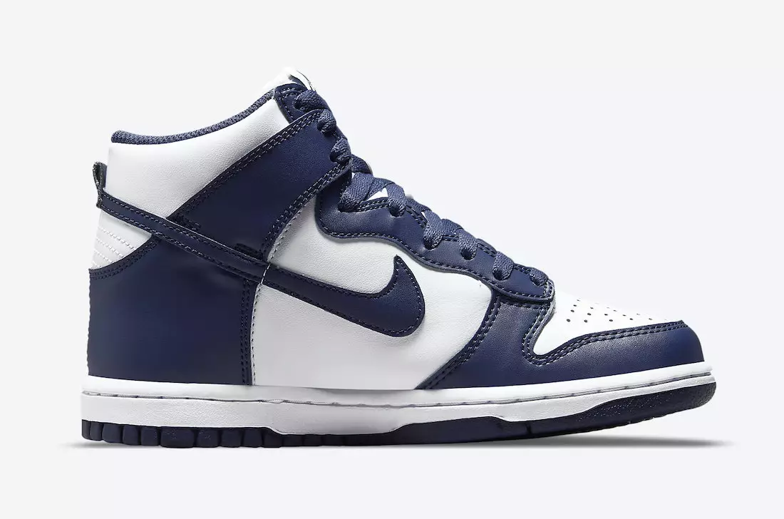 Ημερομηνία κυκλοφορίας Nike Dunk High GS Navy White DB2179-104