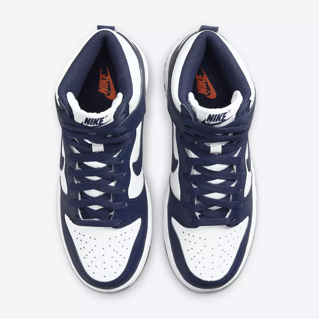 Санаи нашри Nike Dunk High GS Navy White DB2179-104