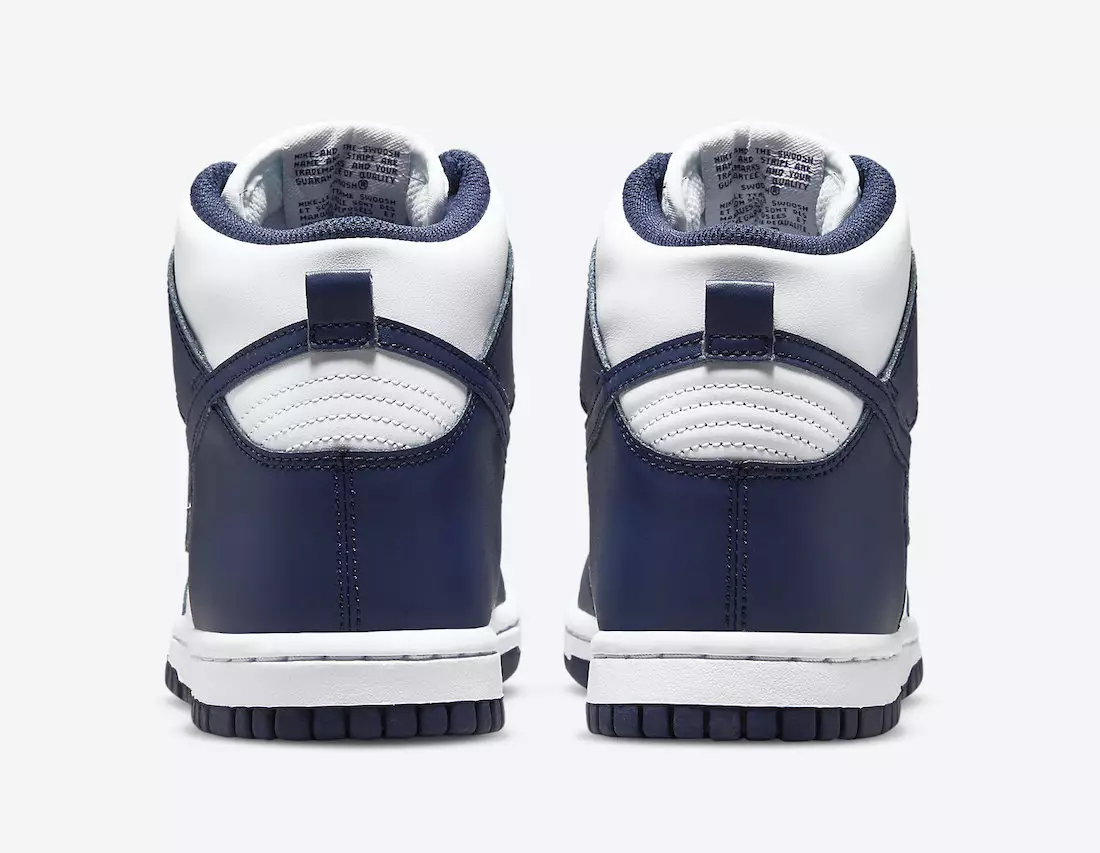 Санаи нашри Nike Dunk High GS Navy White DB2179-104