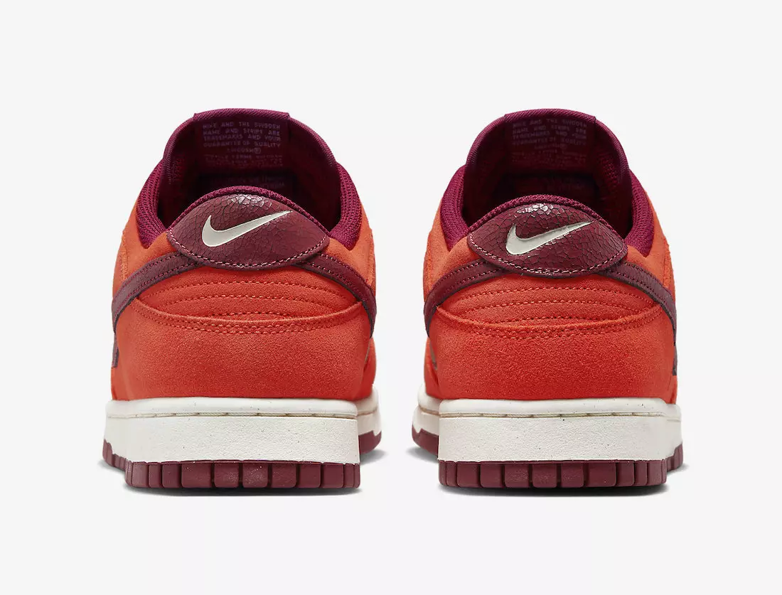 Nike Dunk Low Orange Suede DQ8801-800 გამოშვების თარიღი