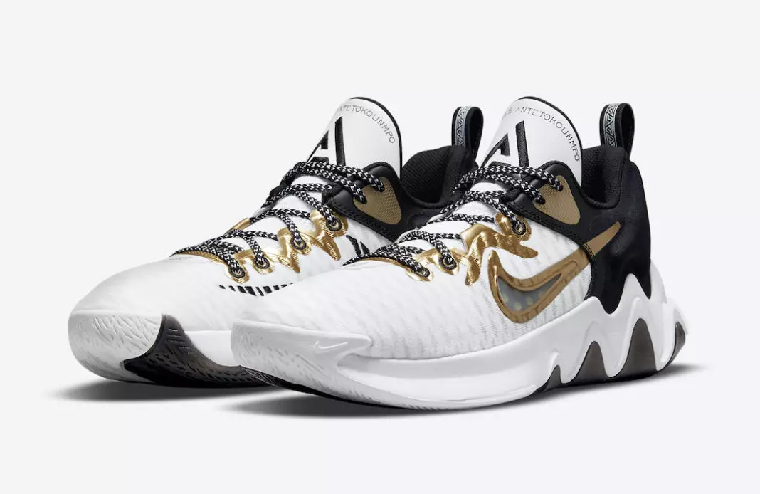 Nike Giannis Immortality White Black Metallic Gold CZ4099-100 Julkaisupäivä