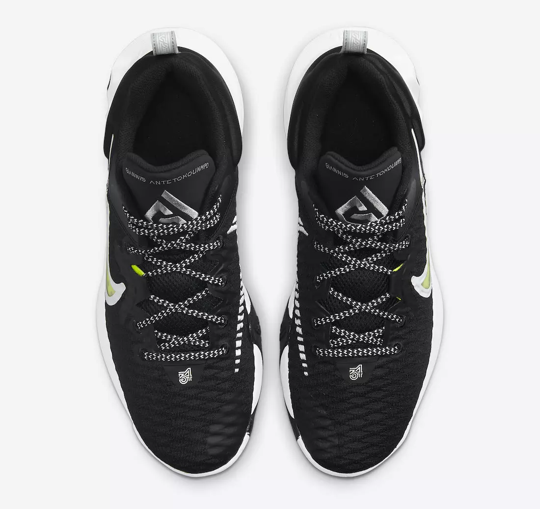 Nike Giannis Immortality Black White Volt CZ4099-010 Megjelenés dátuma