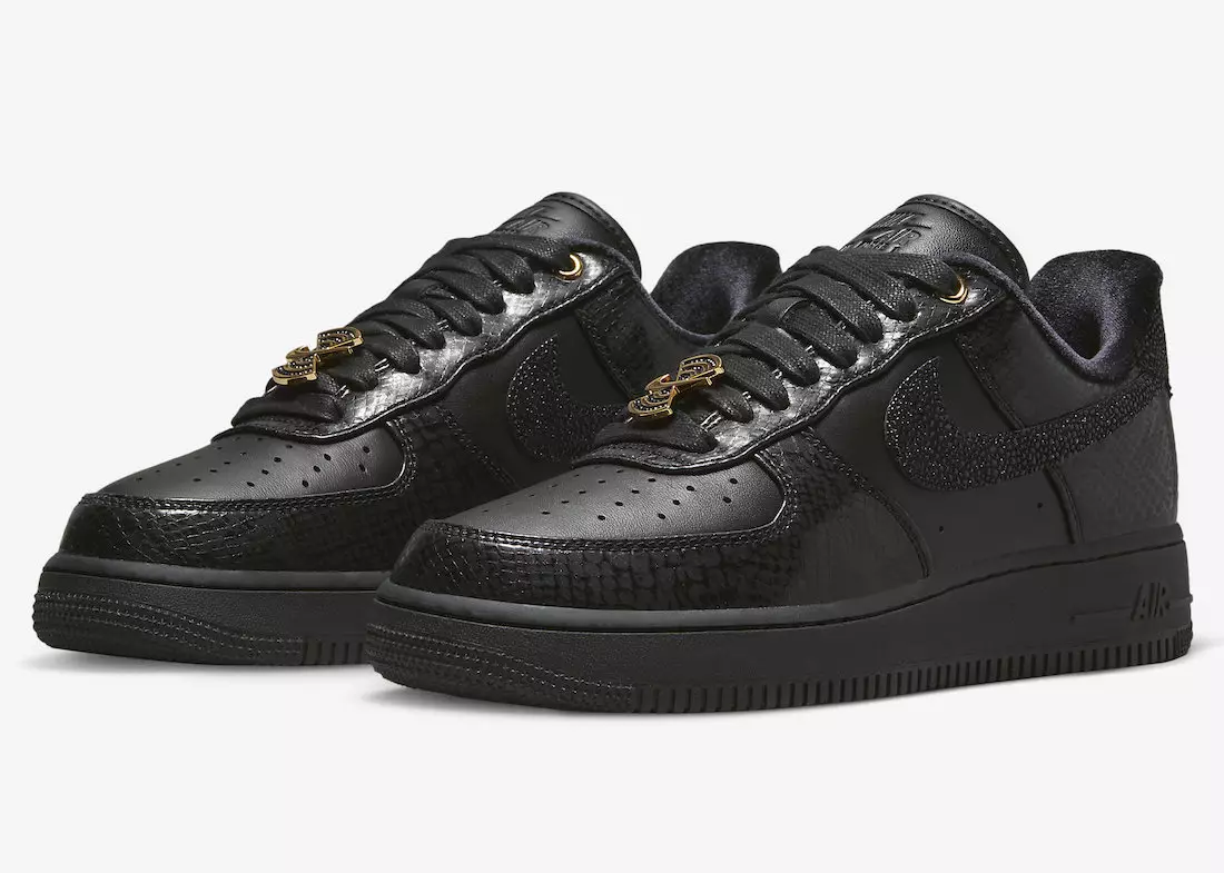 Nike Air Force 1 Eagrán Comóradh Íseal Black Gold DX6035-001 Dáta Eisiúna