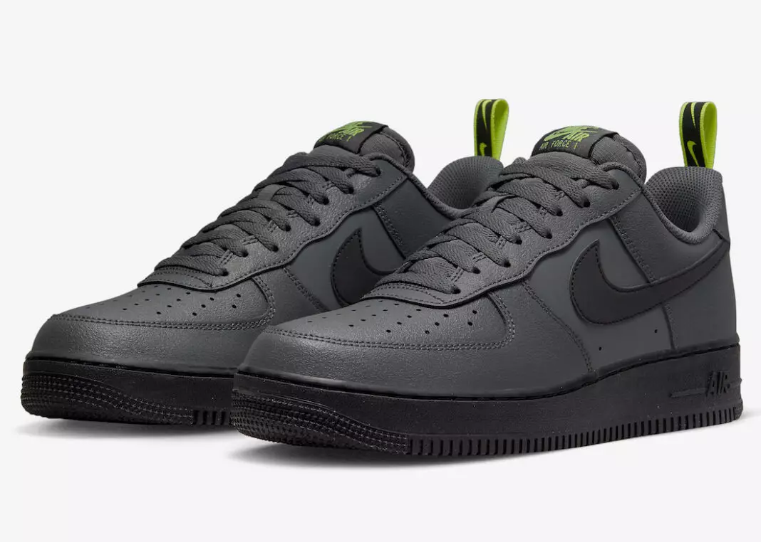 Nike Air Force 1 matalaharmaa musta voltti DZ4510-001 julkaisupäivä