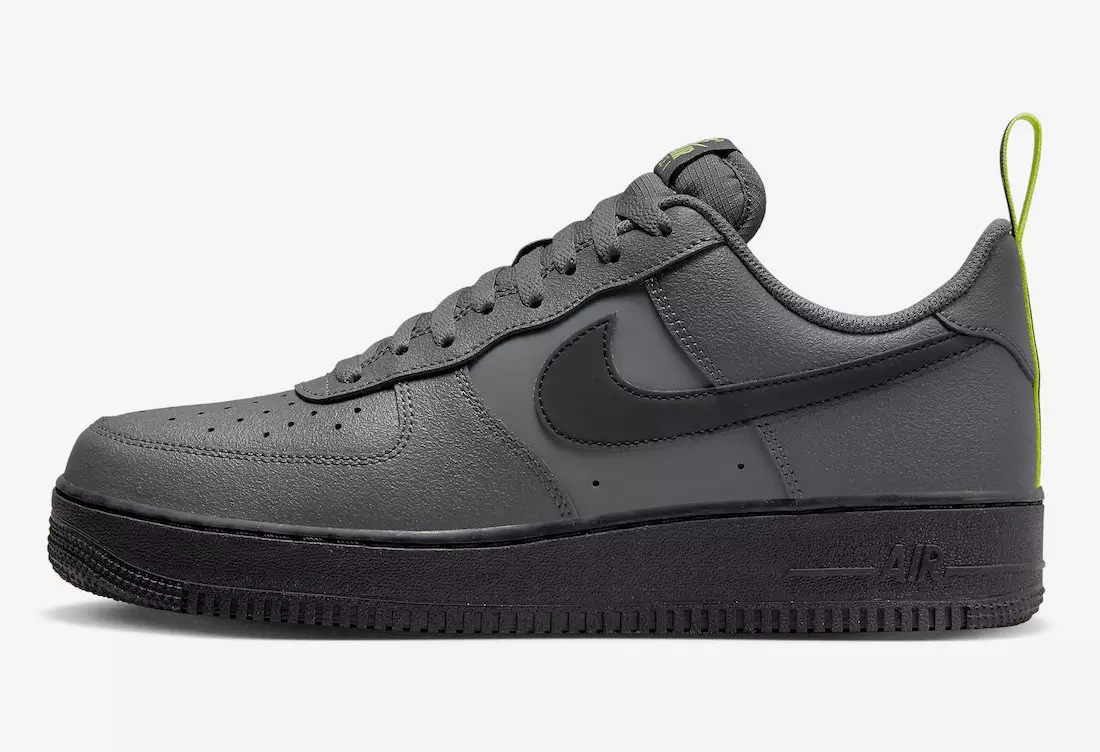 Nike Air Force 1 დაბალი ნაცრისფერი შავი ვოლტი DZ4510-001 გამოშვების თარიღი