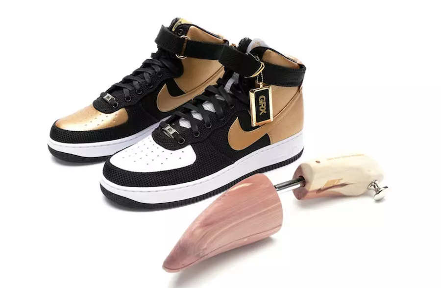 DJ Skee Gold Rush Rally Bespoke Nike Air Force 1 High