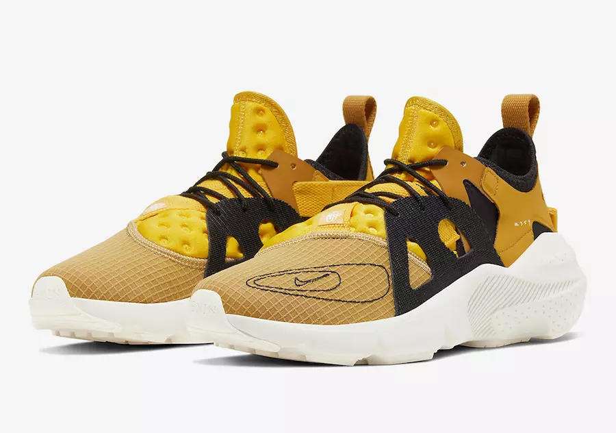 Keluaran Jenis Nike Huarache dalam Warna Kuning Keemasan