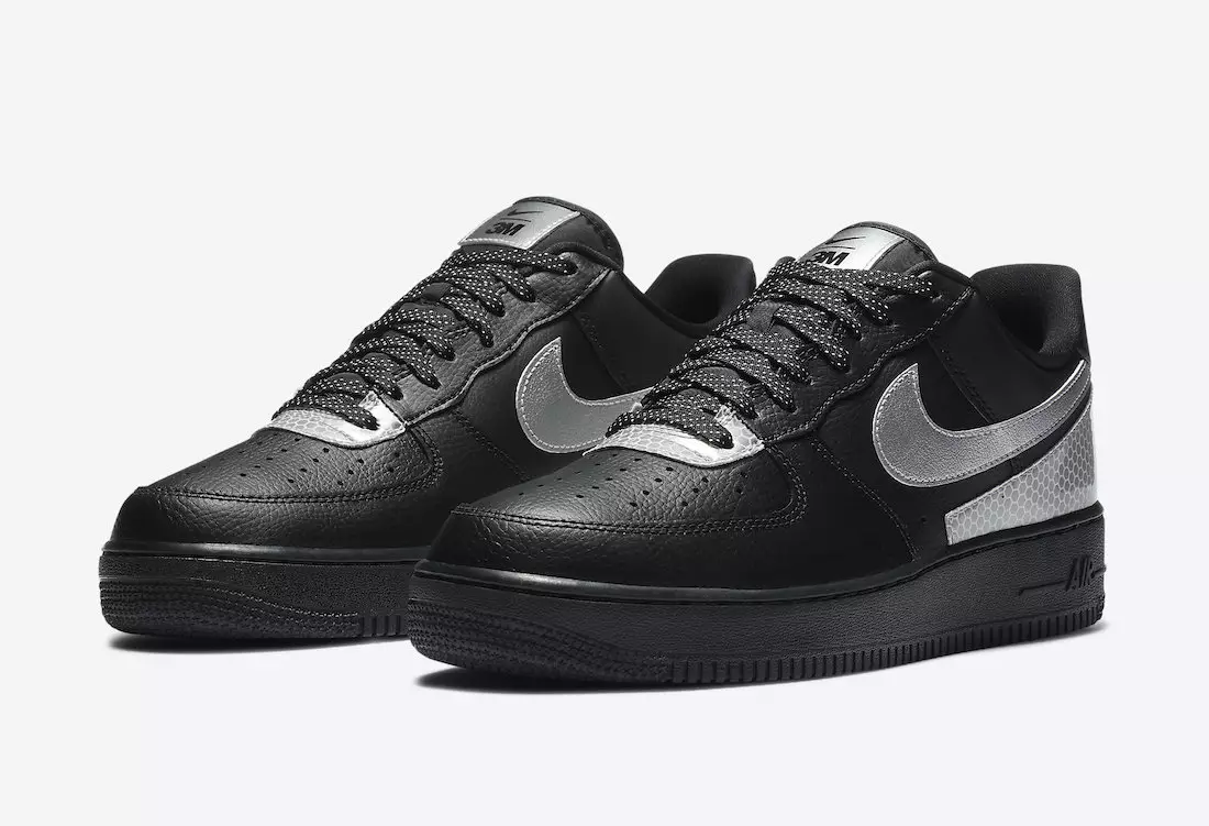 3M Nike Air Force 1 Low Black Silver CT2299-001 Дата на издаване